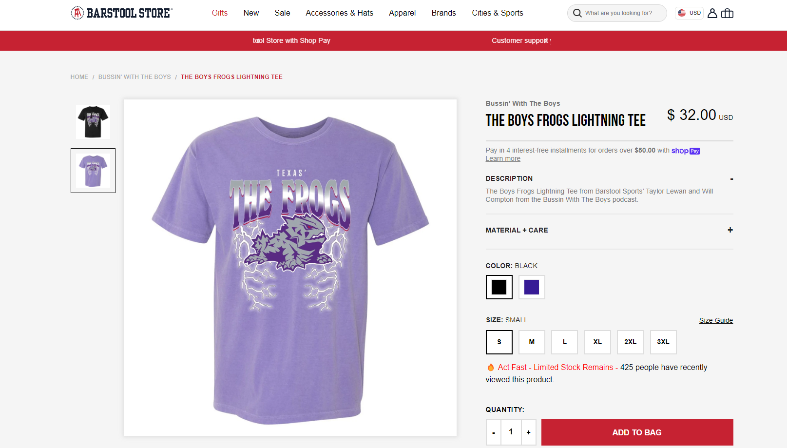 Bussin' With the Boys TCU shirt