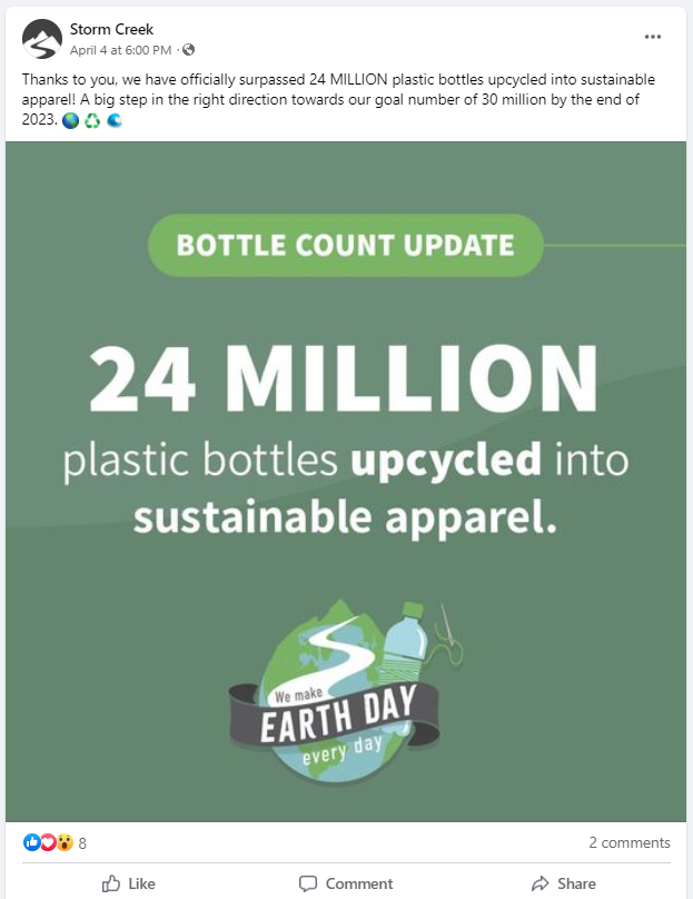 Storm Creek sustainable apparel