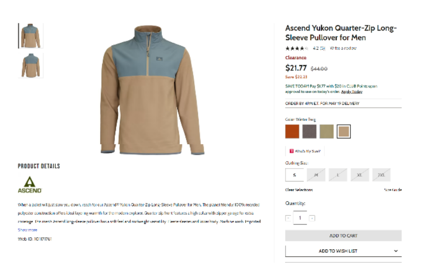 Bass Pro Ascend Apparel lawsuit