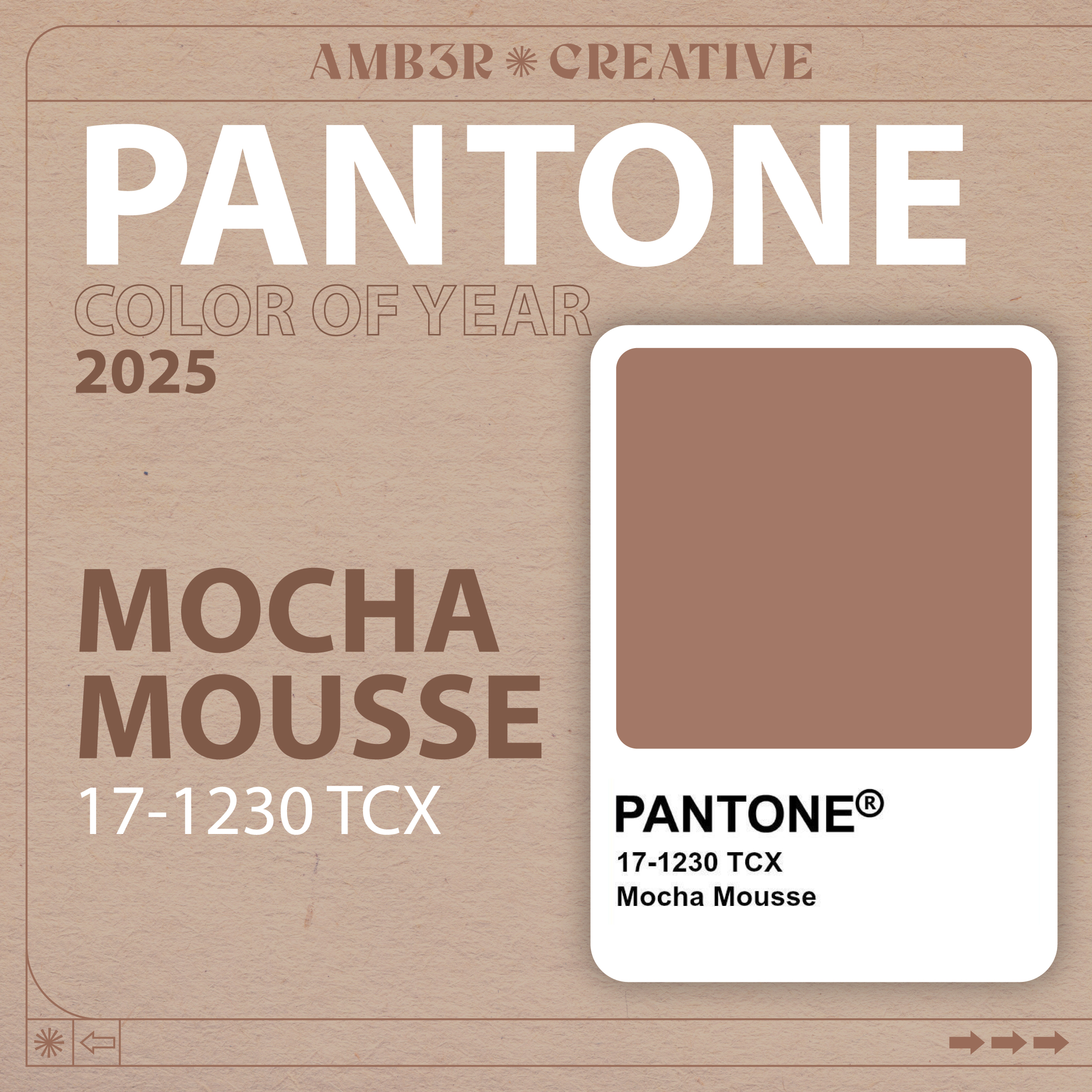 AMB3R x Pantone Color of the Year 2025 Mocha Mousse-01