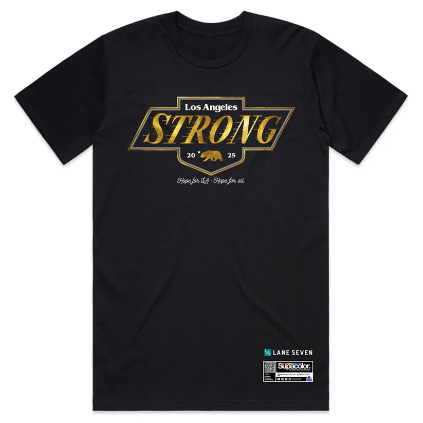 Supacolor Lane Seven Apparel LA Strong T-shirt mockup