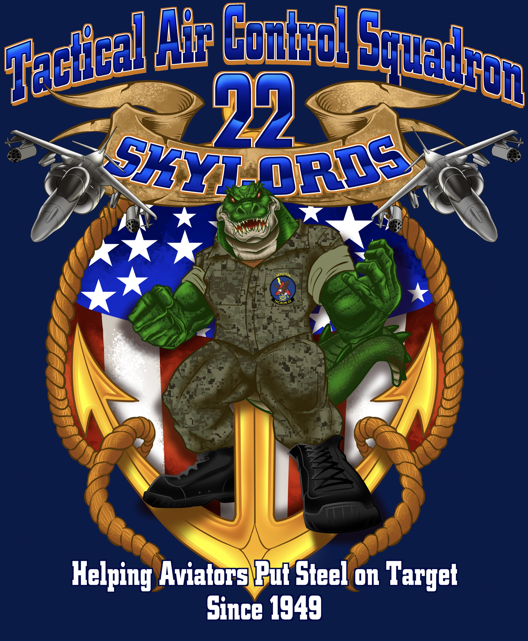 An AI-generated image of a lizard depicted as a combat soldier