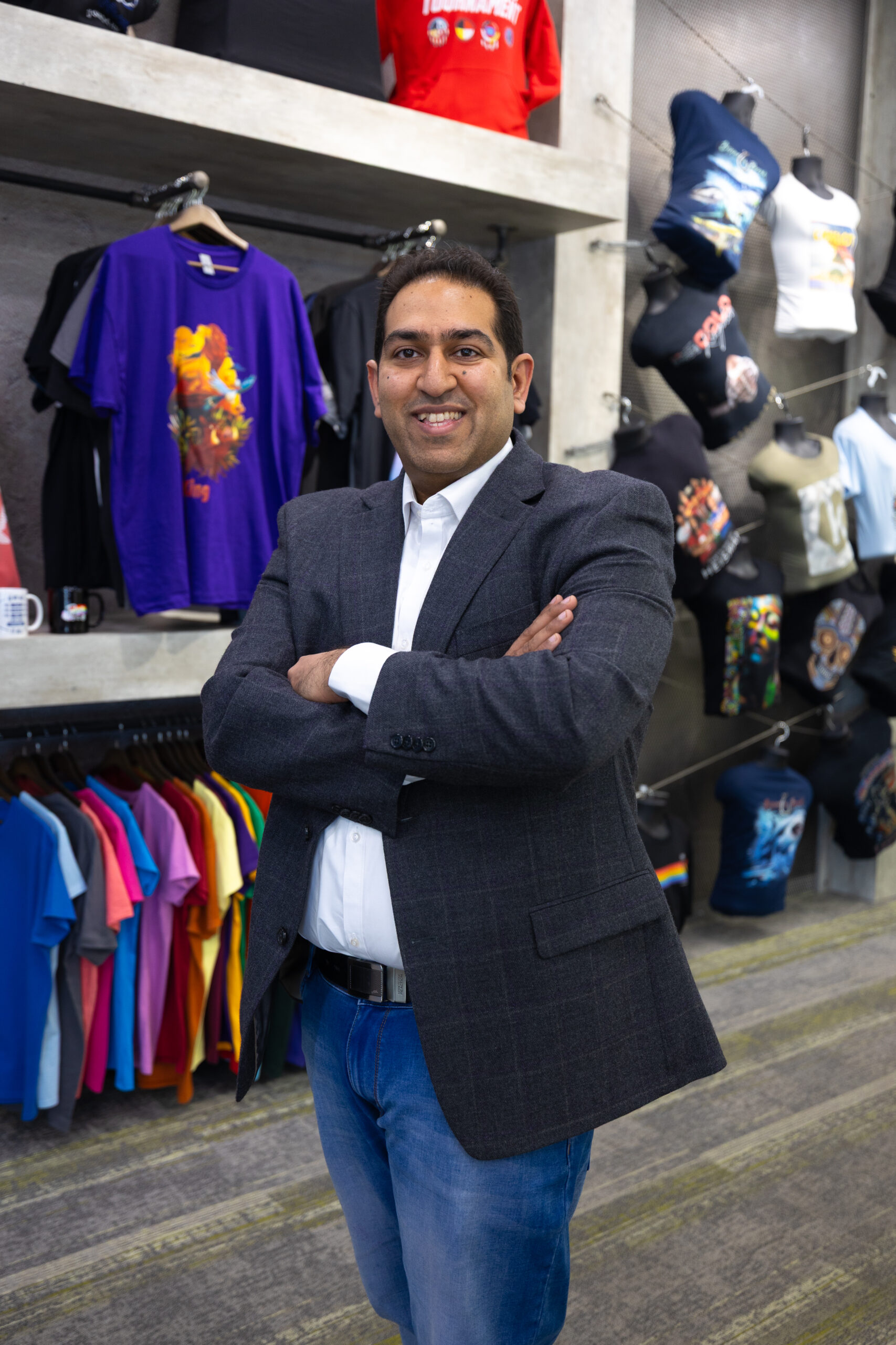 "A lot of people are struggling with the tariff situation right now, so talking with folks that are going through that, how is it impacting us, is interesting. Being aware of what&rsquo;s going on to avoid ... problems is important. [Consider] how we work together as an industry to avoid those challenges." Dinesh Wahi; Credit: Shirt Hub