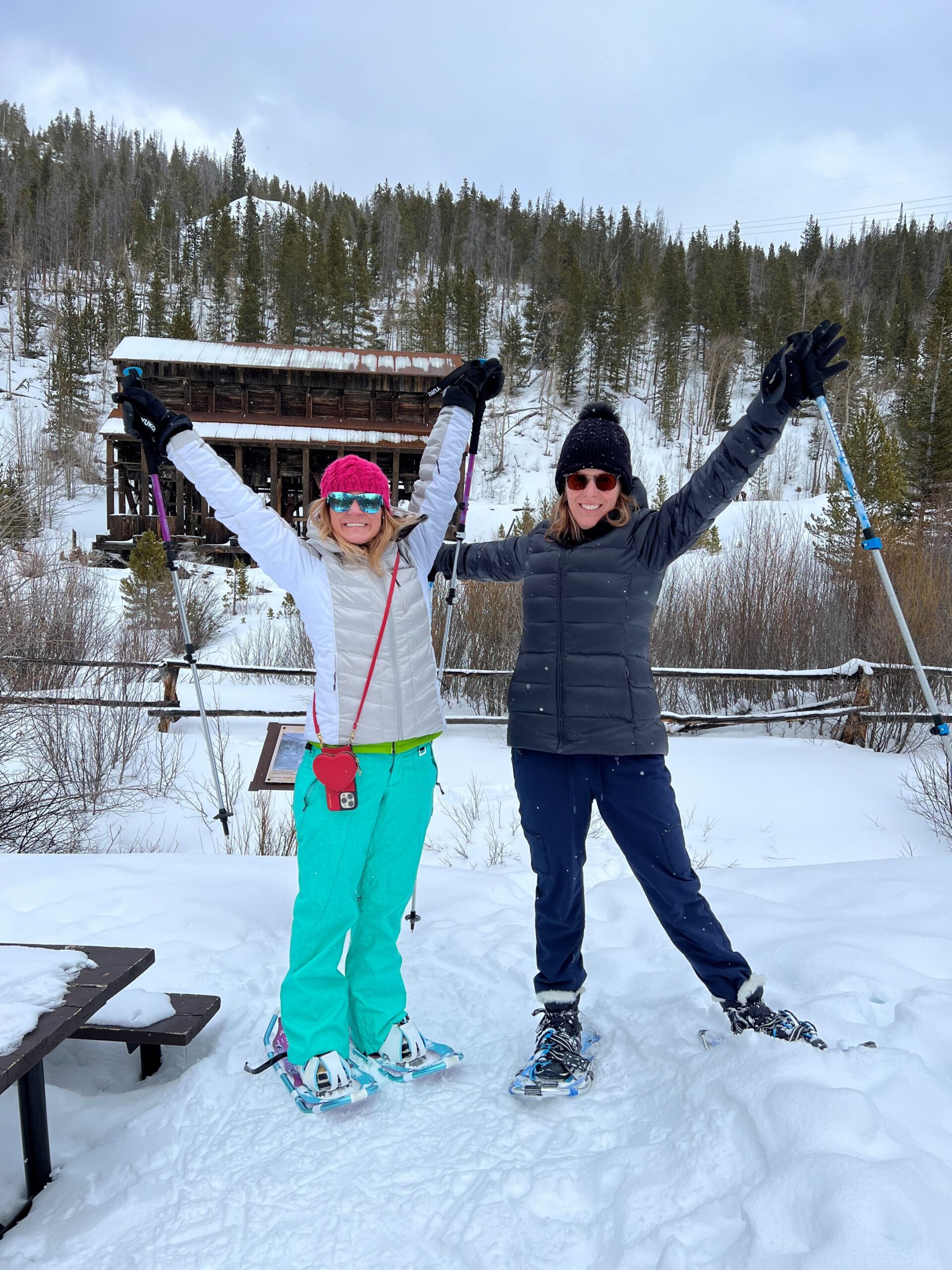 Brittany David snowboarding on mountain