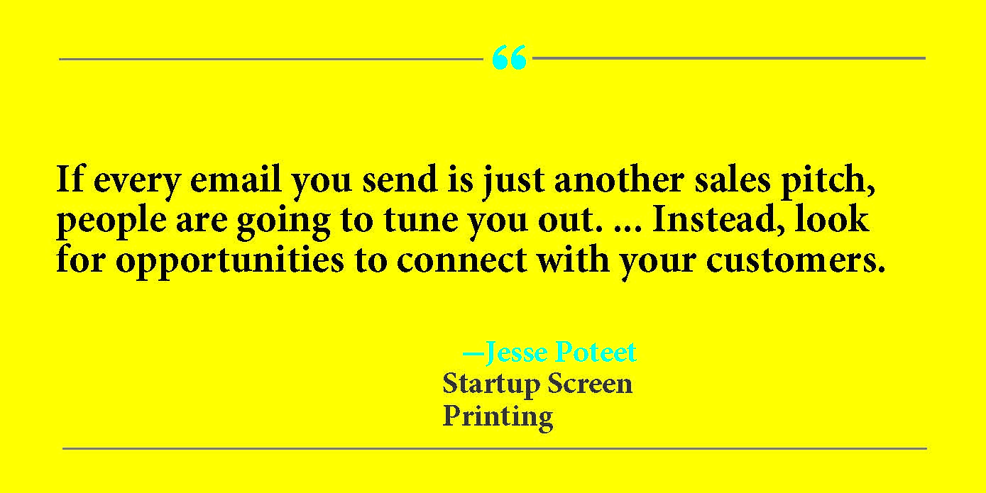 Quote from Jesse Poteet about email marketing