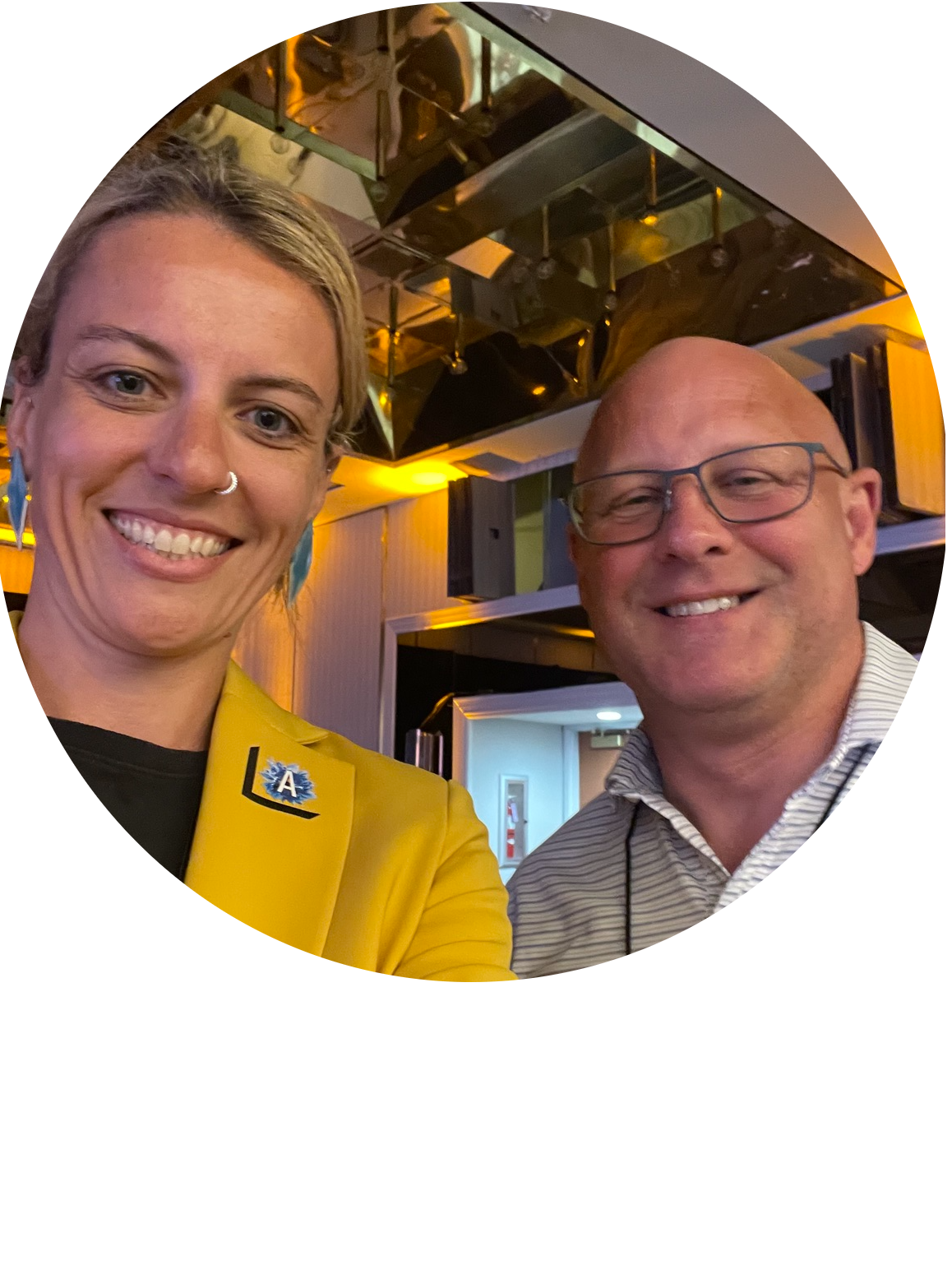 Cassie Green and Rodney MacDonald selfie