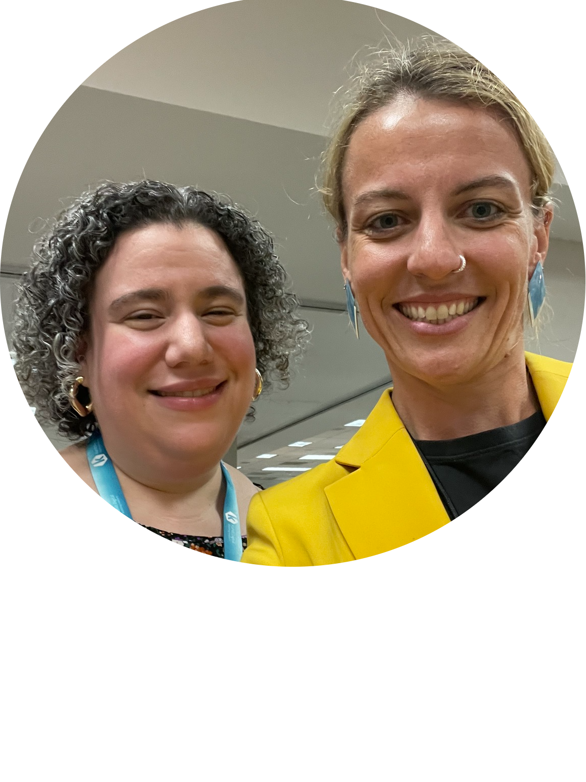Sarah Natow and Cassie Green selfie