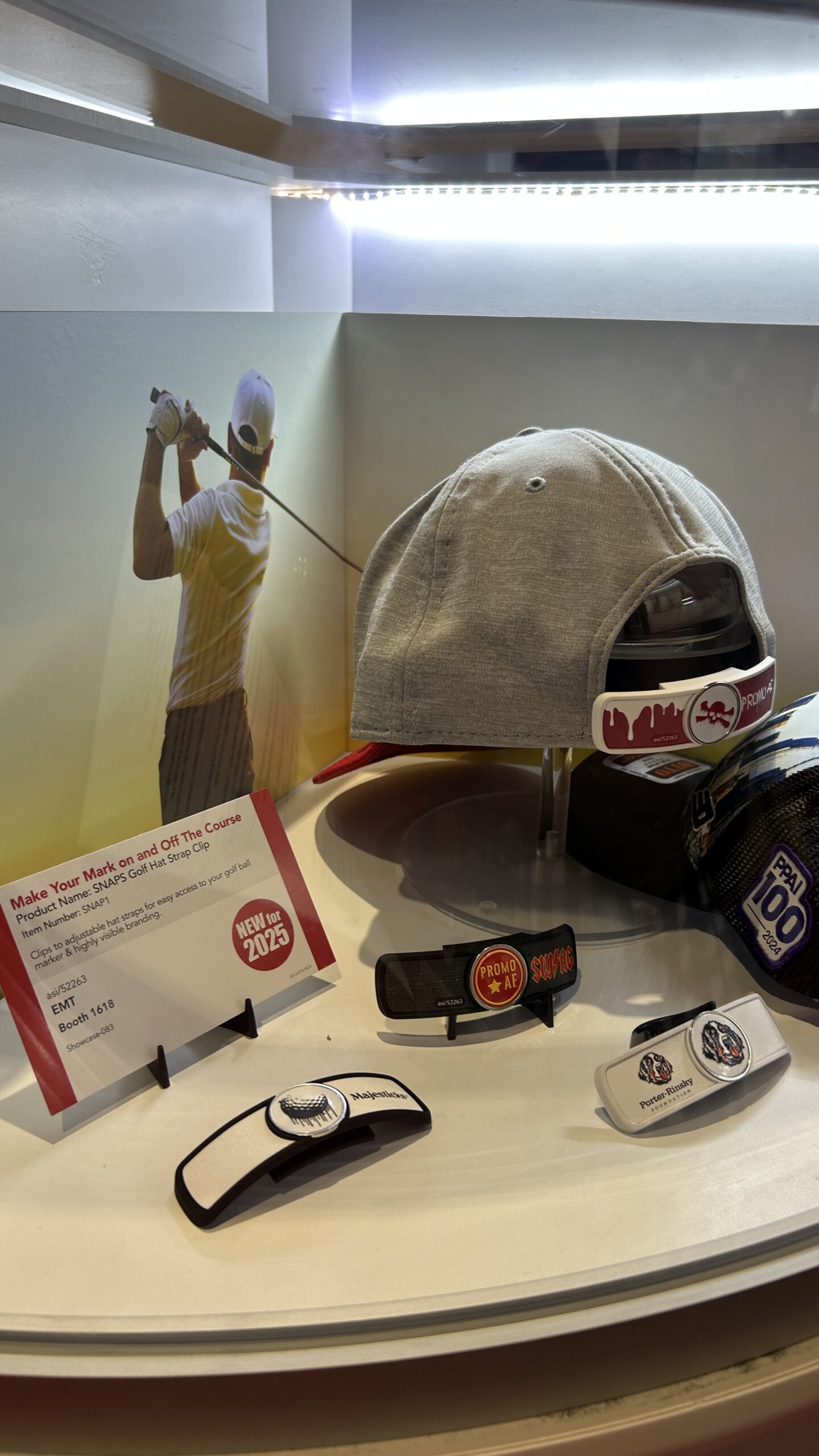 custom golf hat strap snap