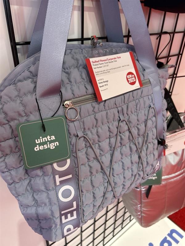 Quilted Cinch Bucket Tote