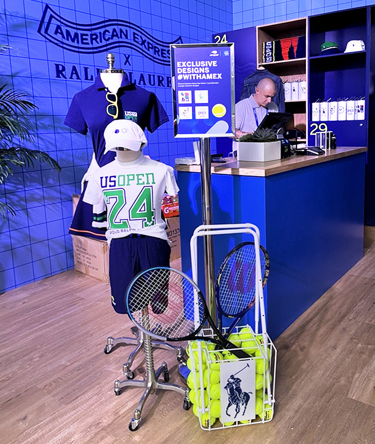 US_Open_Point of Purchase_Personalized_Apparel_Roland_DGA