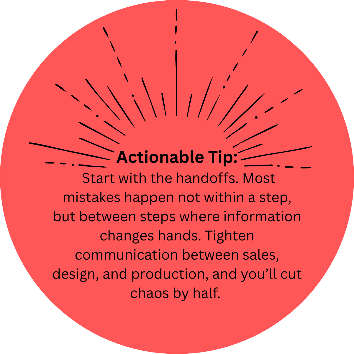ACtionable Tip graphic on pink background