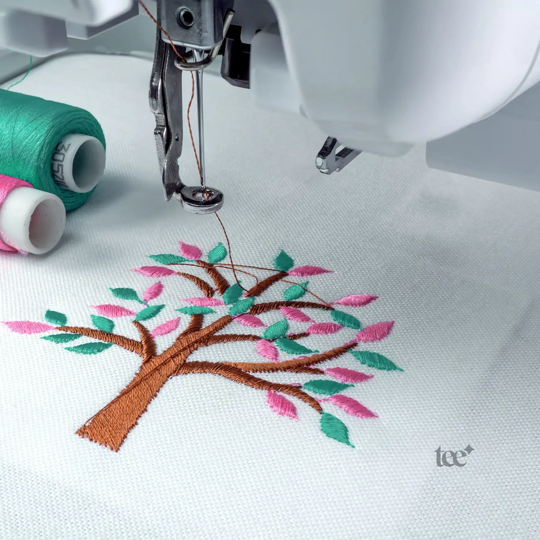 Organic Tee Star embroidery