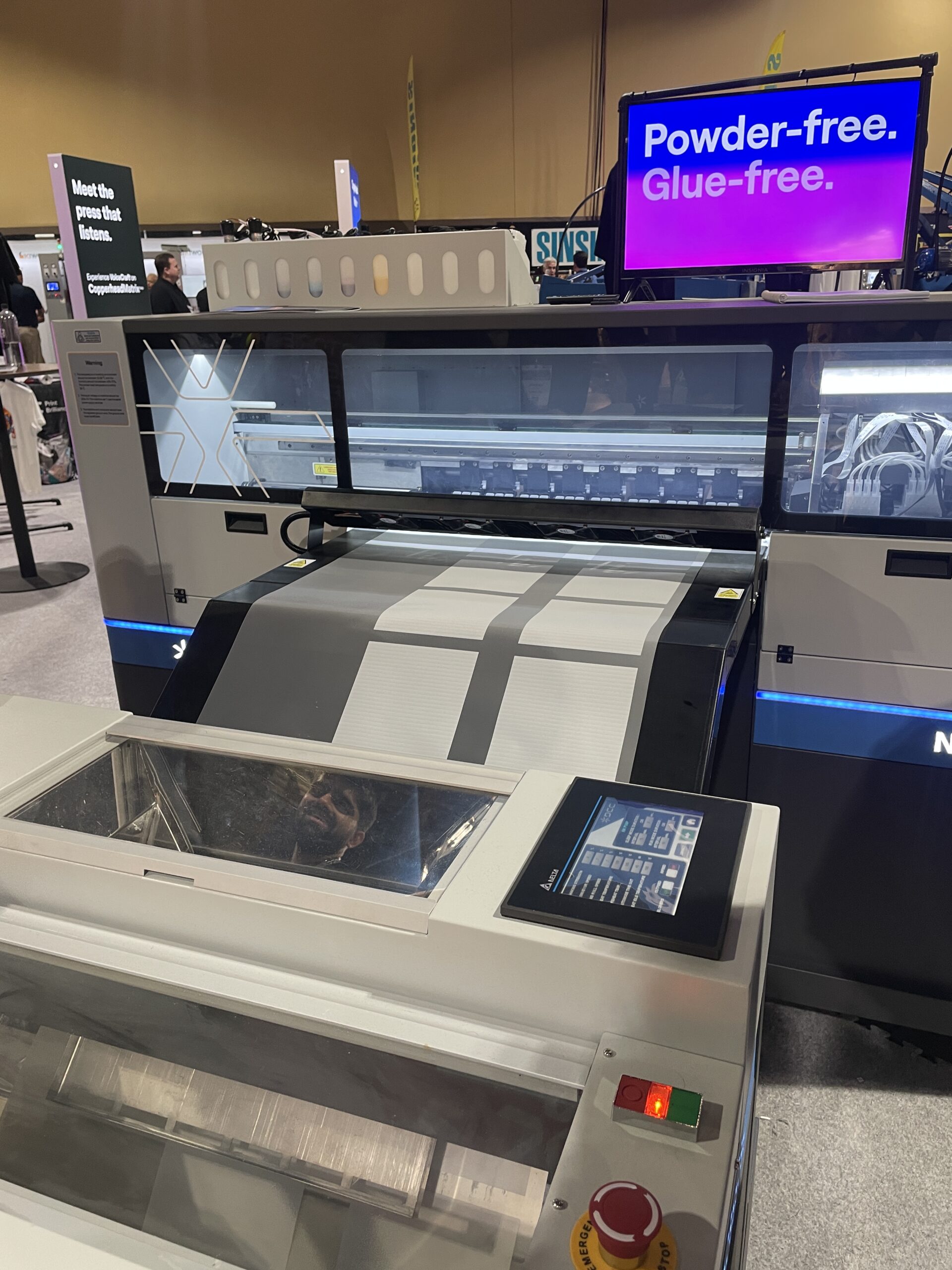 dtf printer with media rolls printing