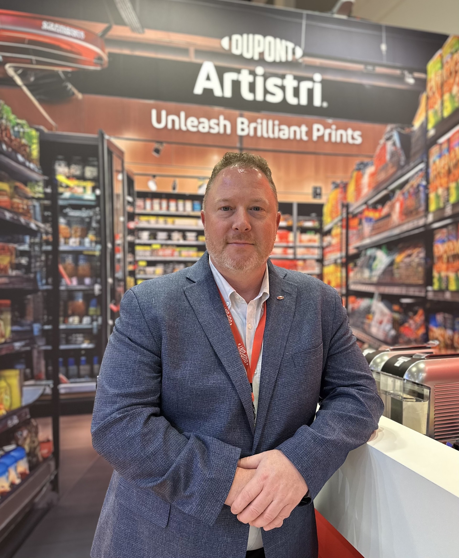 man wearing blue suit