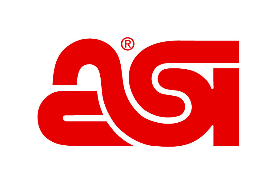 "ASI" logo in red lettering