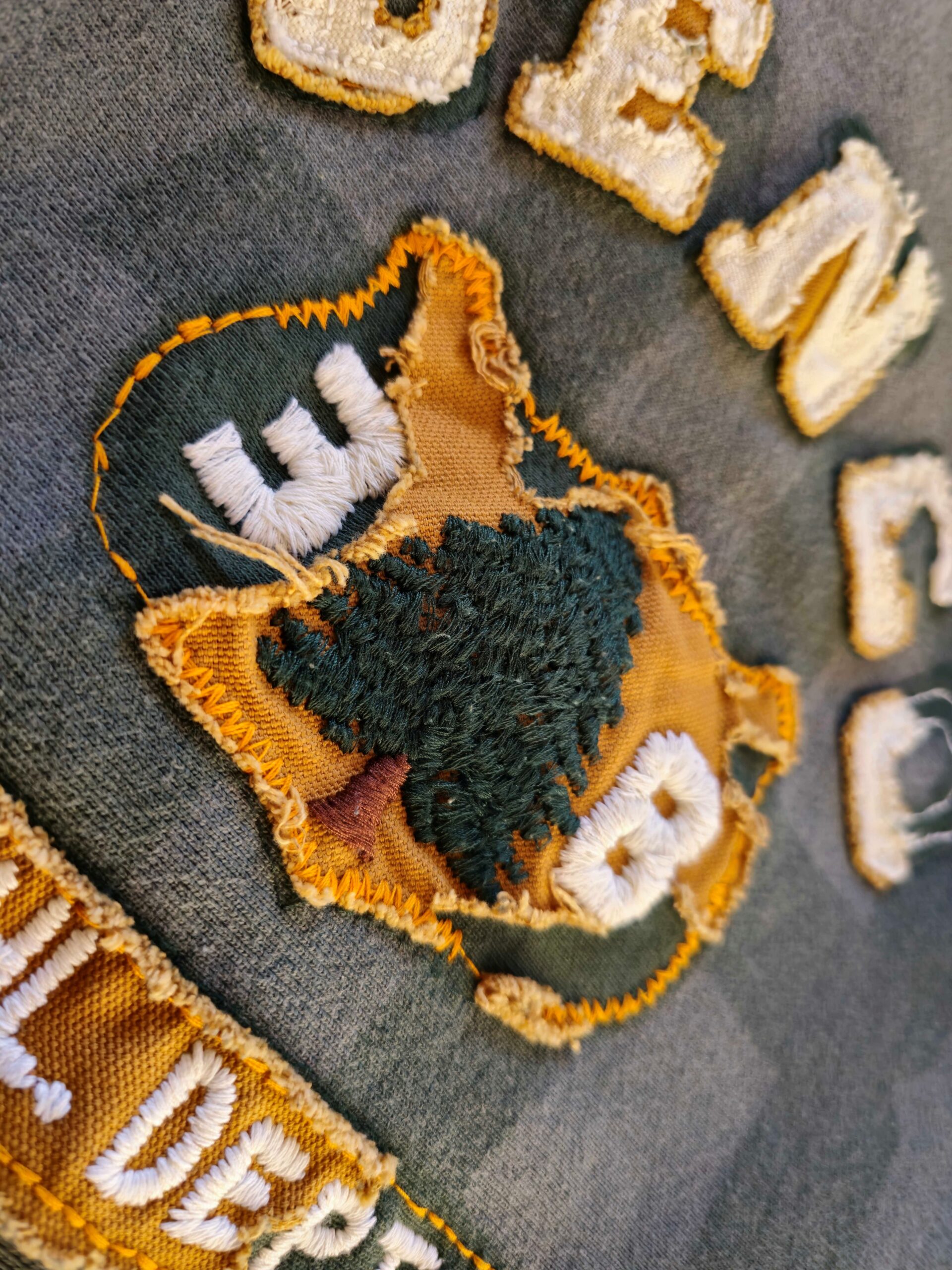 vintage embroidered patch