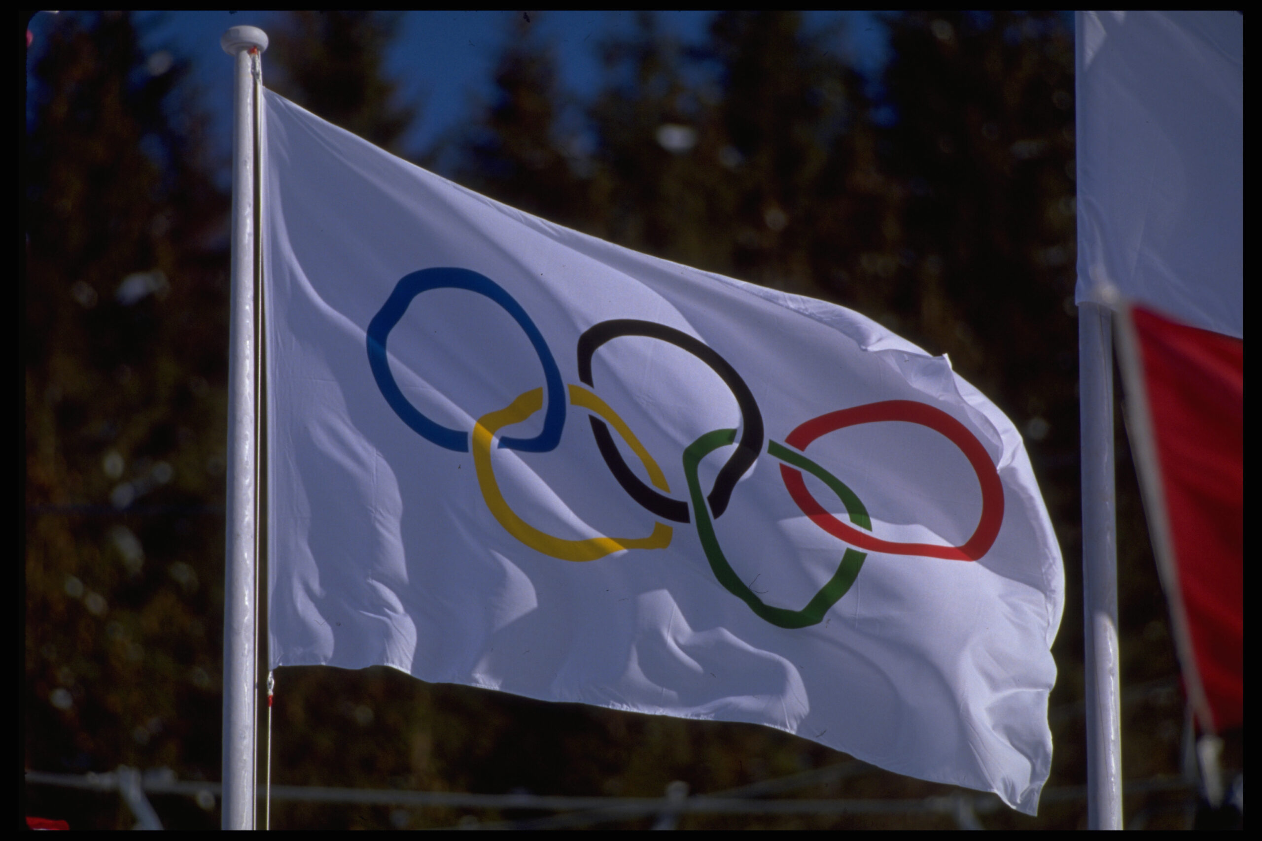Olympic Flag Waves at the 1994 Winter Olympics