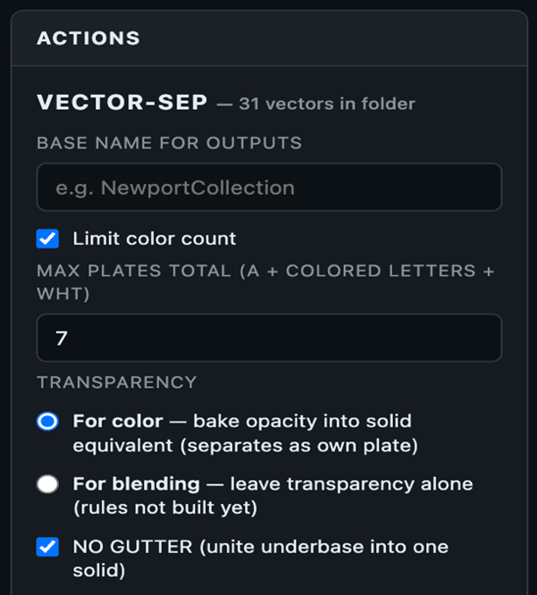 screen shot separation tool