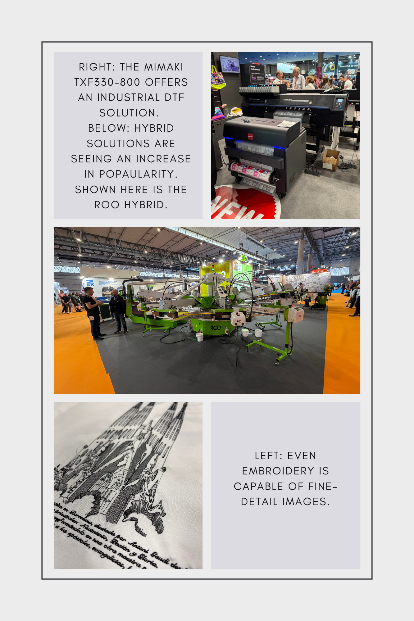 collage of printer images