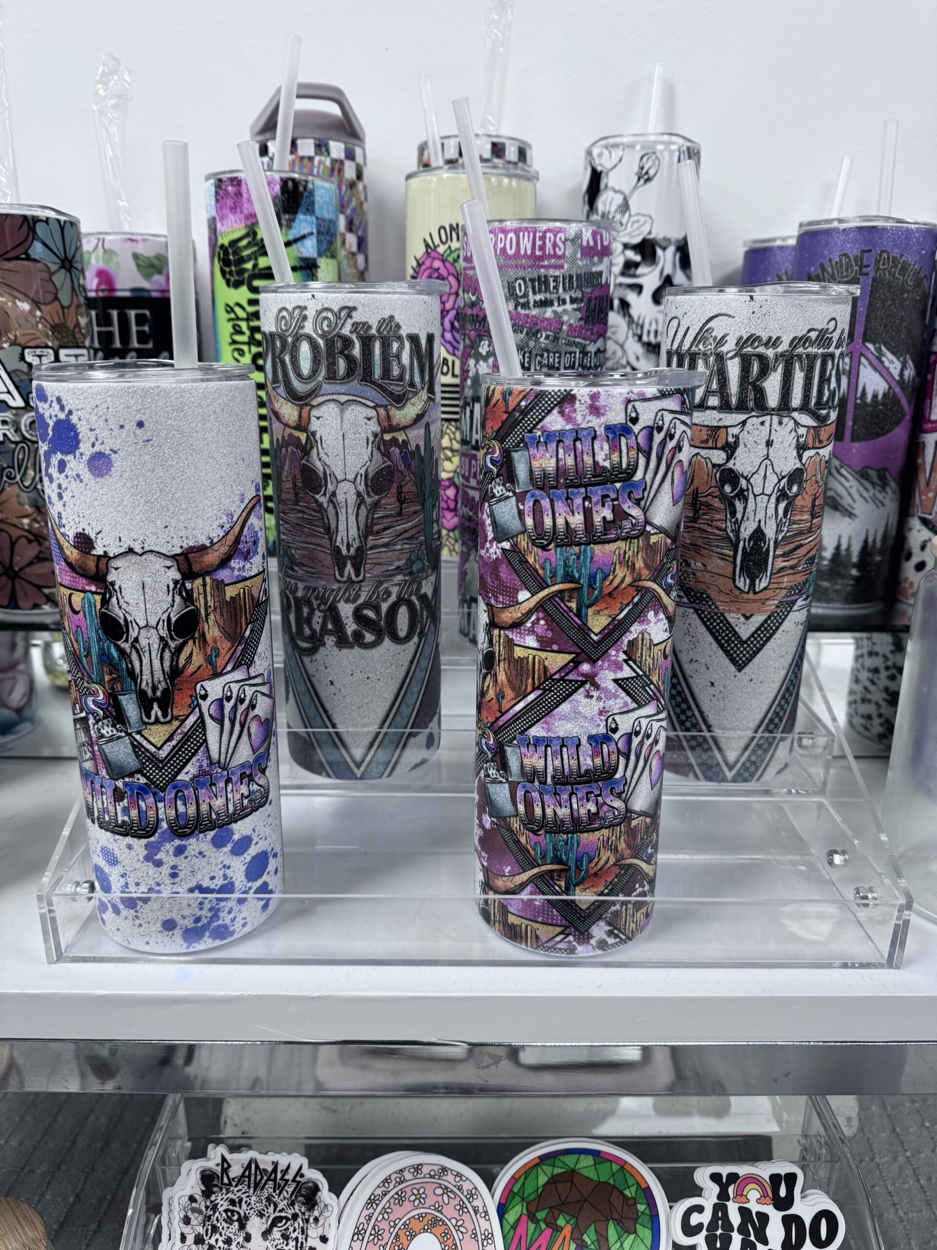 colorful drinkware