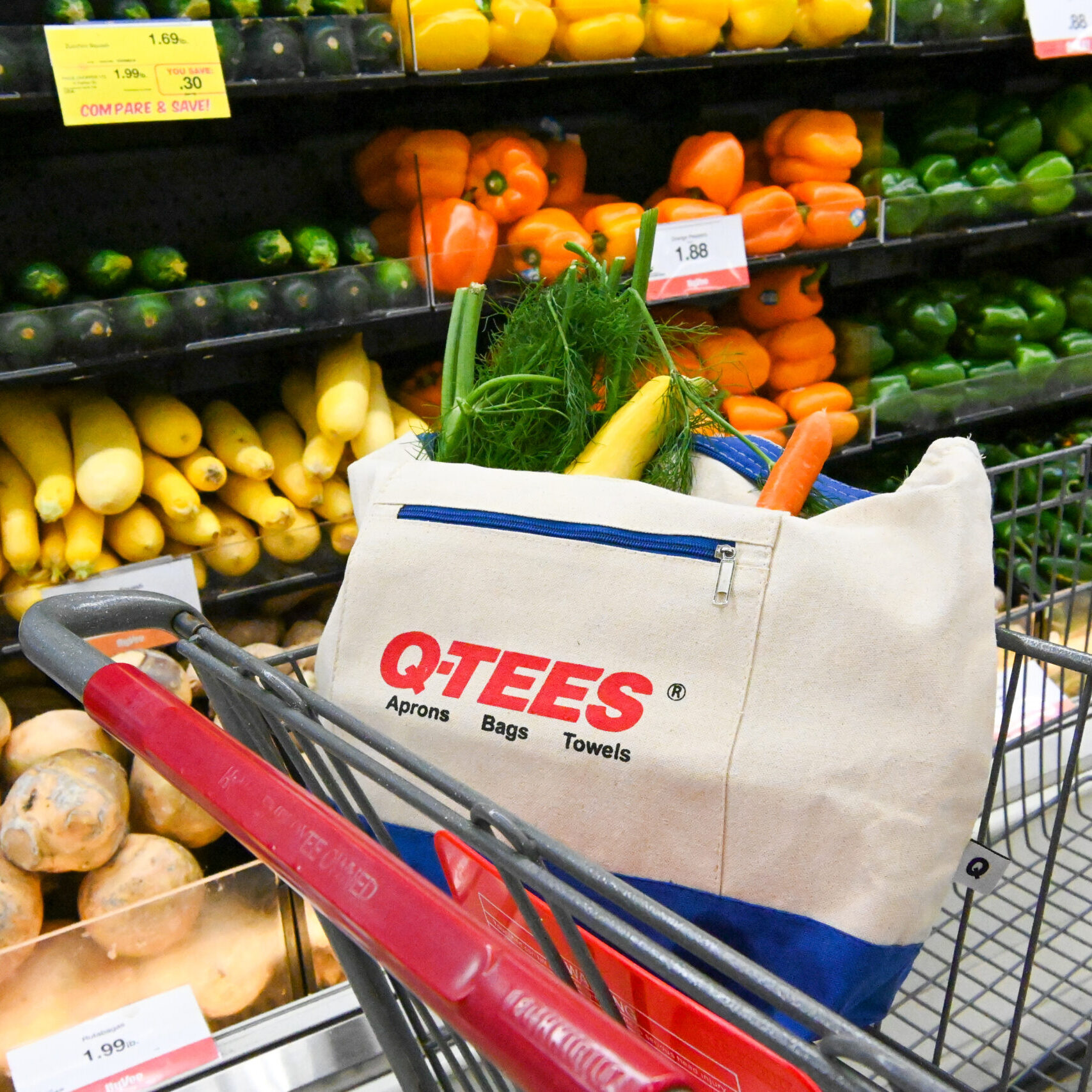 Q-Tees printing tote bags